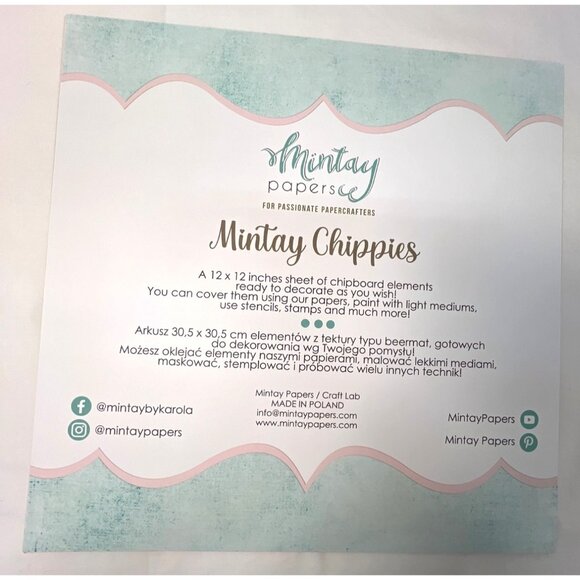 Mintay Chippies Chipboard Decor Elements Numbers Set  MT-CHIP2-D21 - Picture 3 of 4